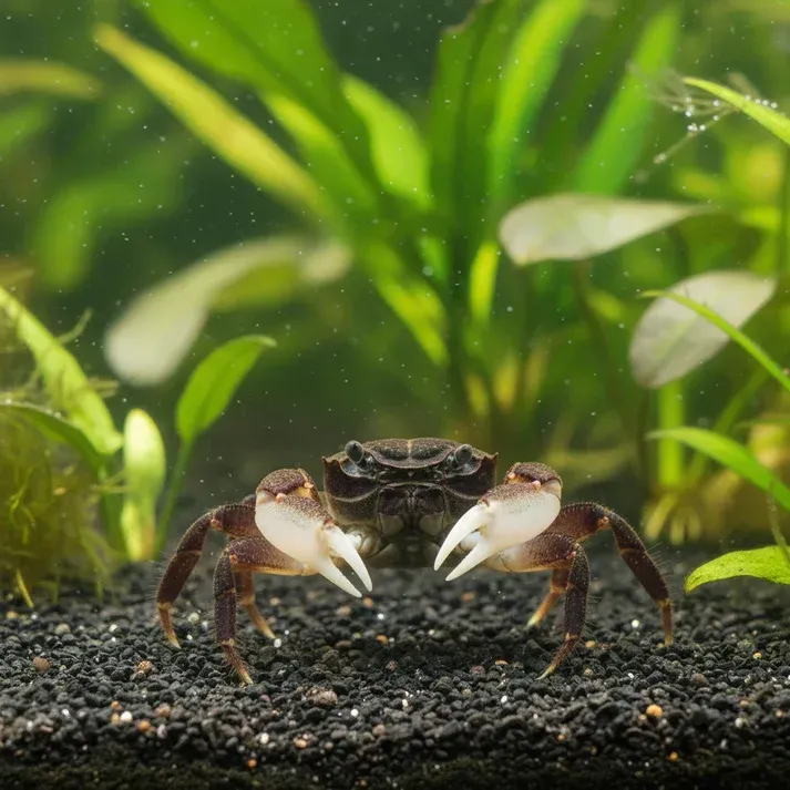 Unterwasserkrabbe "Matano white Claw" - Parathelphusa flavichela