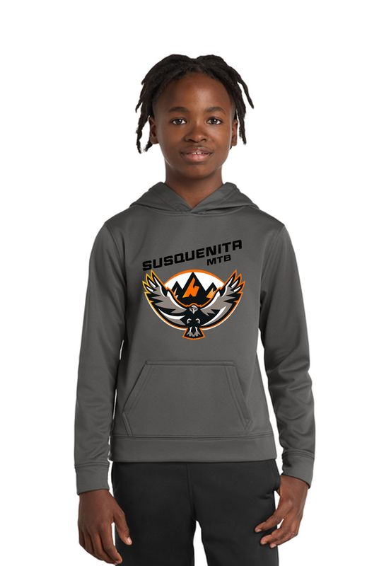 Port &amp; Co® Youth Performance Fleece Pullover Hooded Sweatshirt