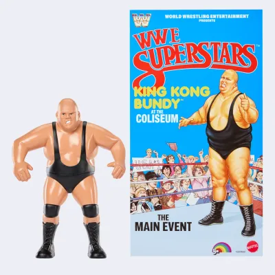 WWE Superstar Mattel LJN King Kong Bundy Blue Card Action Figures