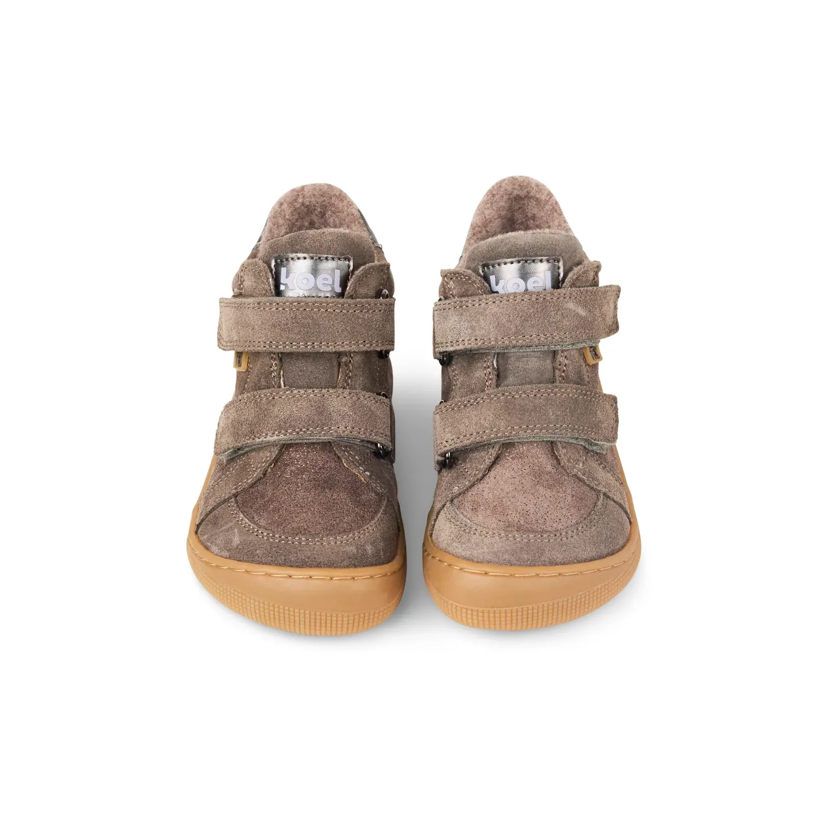 KOEL Dimo Fantasy Taupe warme Barfußschuhe Mädchen