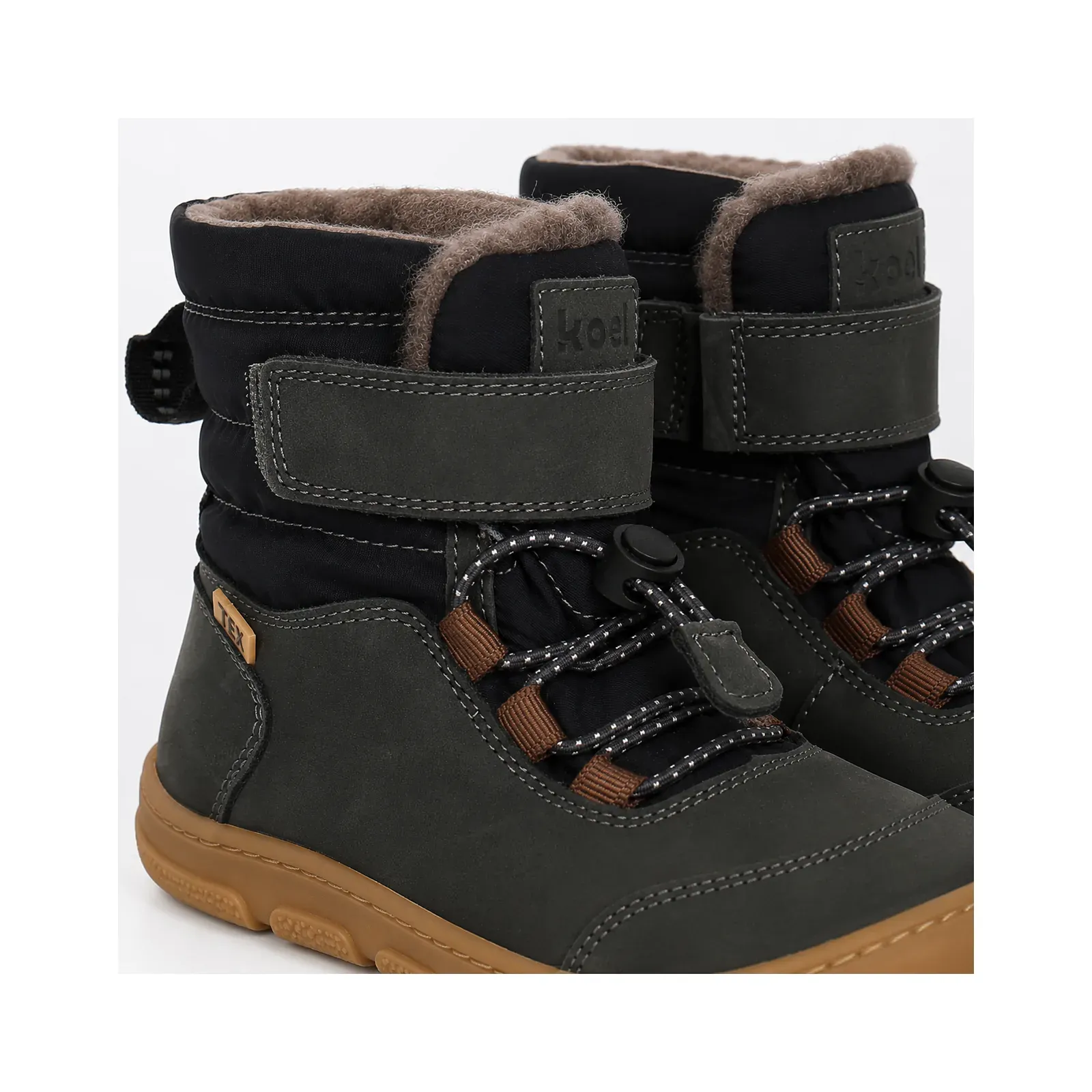 KOEL Kulla Dark Grey Barfuß Winterschuhe Kinder