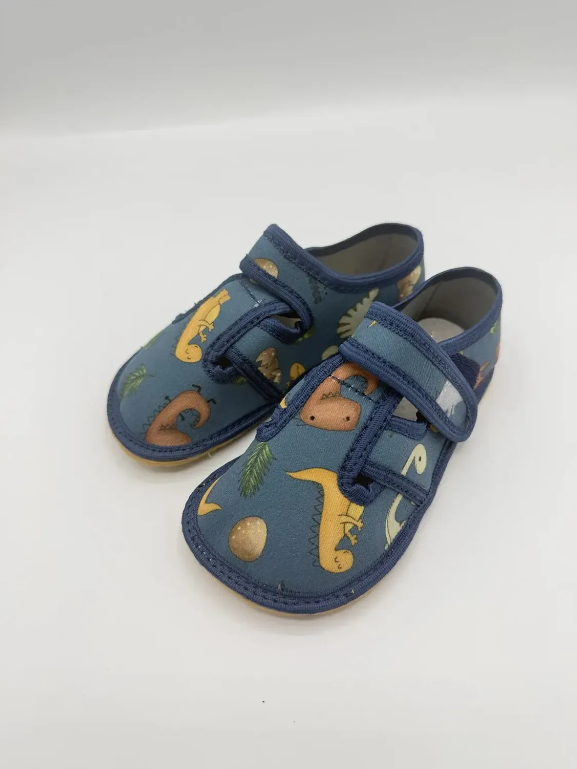RAYVE Dino blaue Barfuß Hausschuhe Jungen