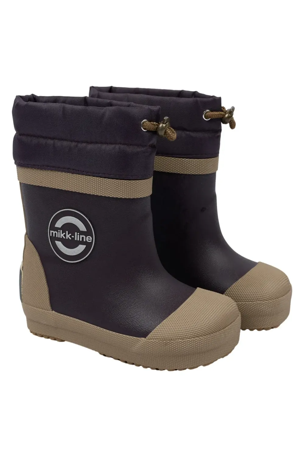 Mikk-line Winter Mix Plum Perfect – gefütterte Barfuß-Gummistiefel, Paar
