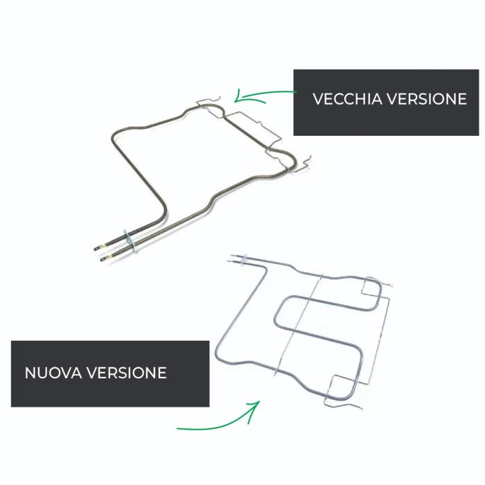 RESISTENZA INFERIORE 1150W 230V 450X325 mm, LUNGHEZZA FLANGIA 40 mm, LARGHEZZA FLANGIA 22 mm