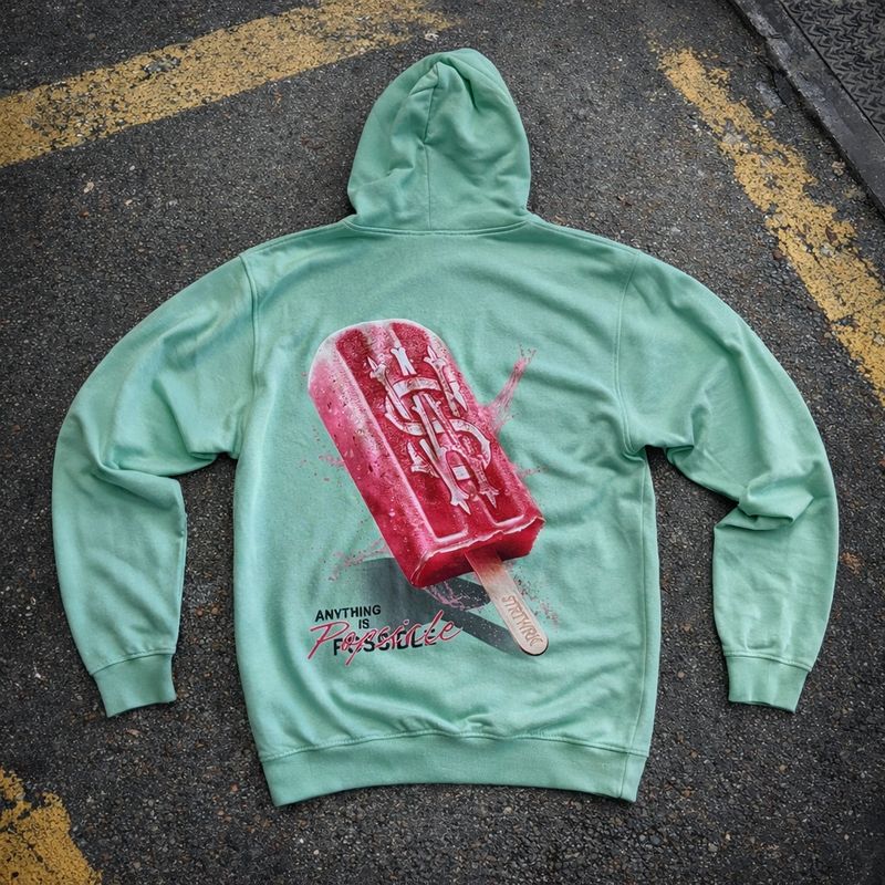 Popsicle Mint Hoodie - XL Popsicle Mint Hoodie - XL