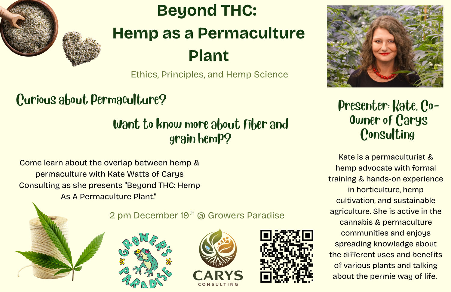 Beyond THC: Hemp as a Permaculture Plant