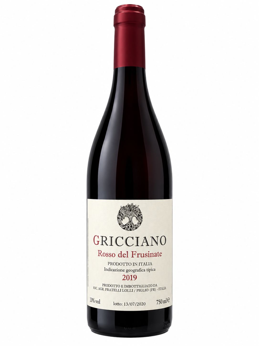 GRICCIANO ROSSO DEL FRUSINATE I.G.T.2019 13% VOL GRICCIANO ROSSO DEL FRUSINATE I.G.T.2019 13% VOL