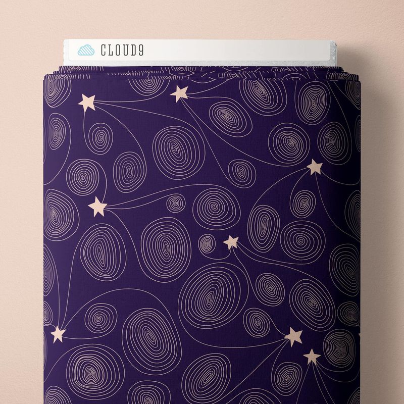 Star Swirls – Wildest Dreams | Bio-Baumwolle von Cloud9 Fabrics