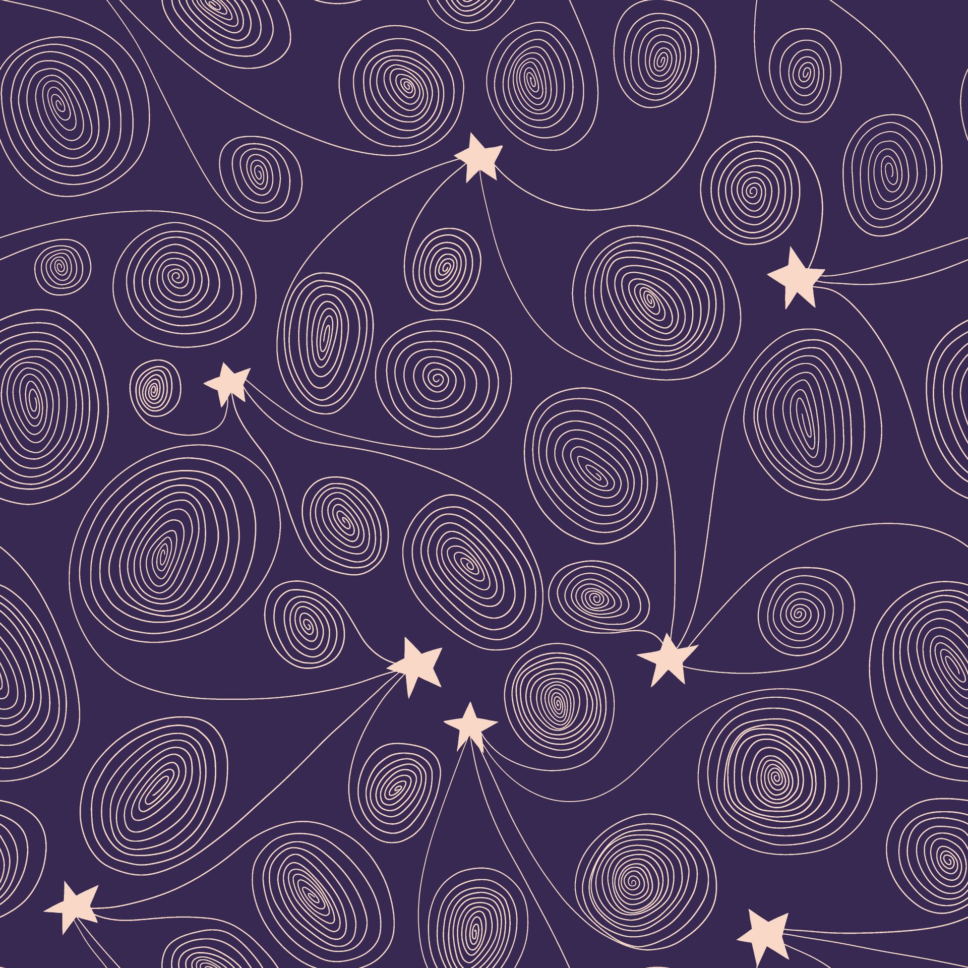 Star Swirls – Wildest Dreams | Bio-Baumwolle von Cloud9 Fabrics