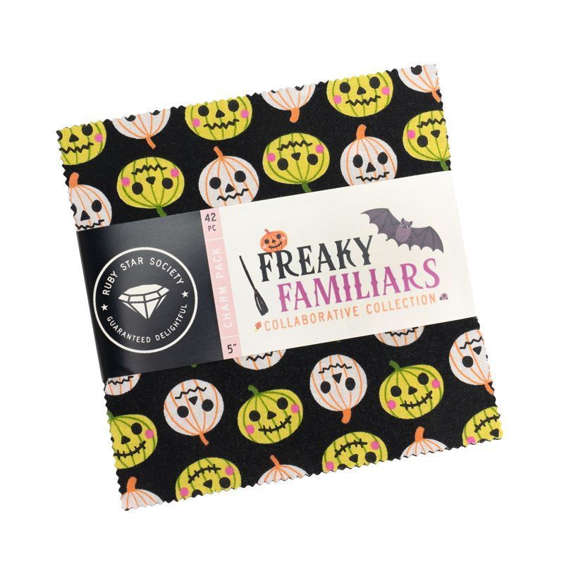 Freaky Familiars Charm Pack | 42 Quadrate | Ruby Star Society | RS5190PP Freaky Familiars Charm Pack | 42 Quadrate | Ruby Star Society | RS5190PP