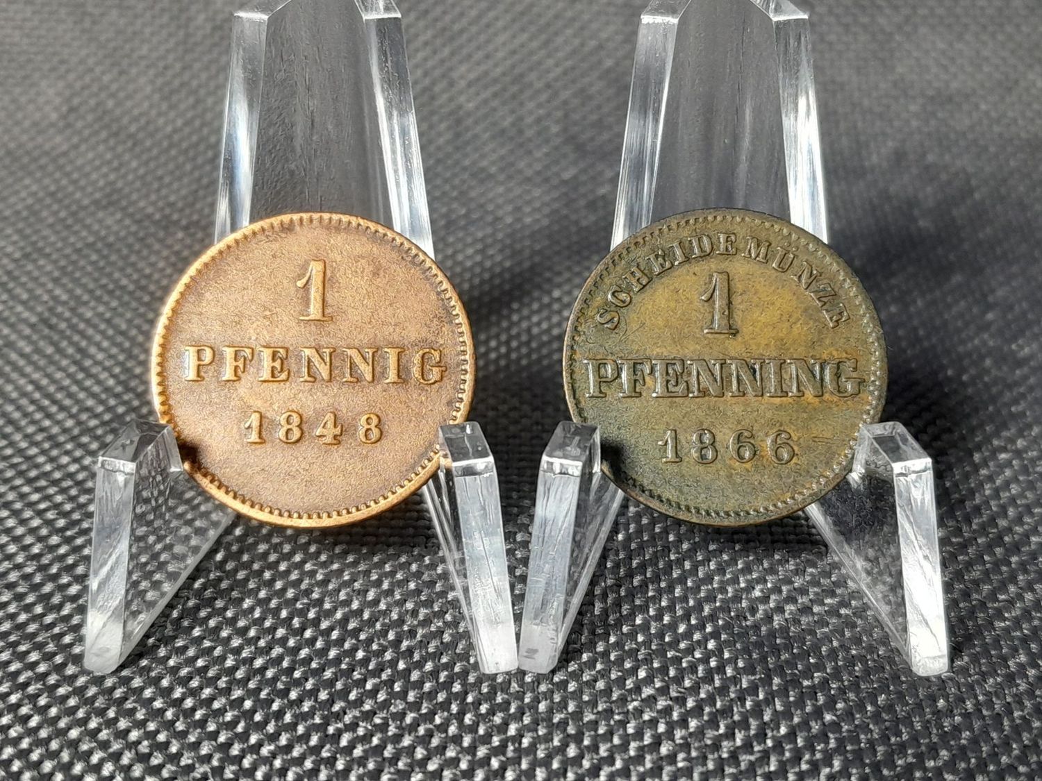 Münzen Set Bayern 1848 1866 1 Pfennig Maximilian II. Ludwig I. & II. Altdeutschland