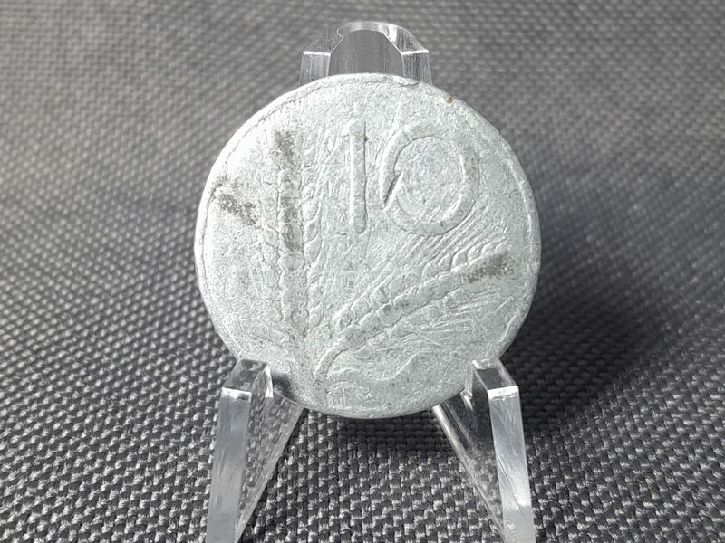 Münze Italien 10 Lire Fehlprägung Stempeldrehung