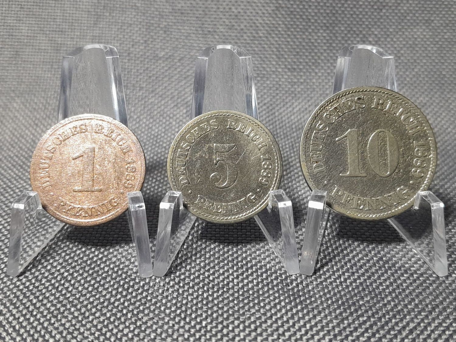 Münzen Set Deutsches Kaiserreich 1889 A 1 5 10 Pfennig Berlin Erhaltung Münzen Set Deutsches Kaiserreich 1889 A 1 5 10 Pfennig Berlin Erhaltung