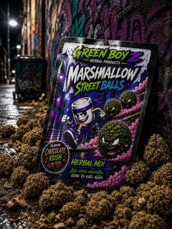 CHOCOLATE KUSH MARSHMELLO STREET BALLS (XTRA STRONG HERBAL MIX) 2gr CHOCOLATE KUSH MARSHMELLO STREET BALLS (XTRA STRONG HERBAL MIX) 2gr