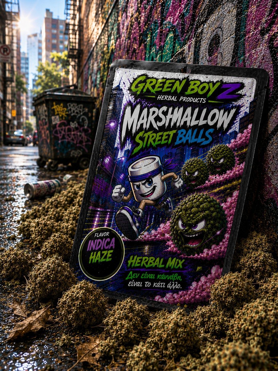 INDICA HAZE MARSHMELLO STREET BALLS (XTRA STRONG HERBAL MIX) 2gr INDICA HAZE MARSHMELLO STREET BALLS (XTRA STRONG HERBAL MIX) 2gr
