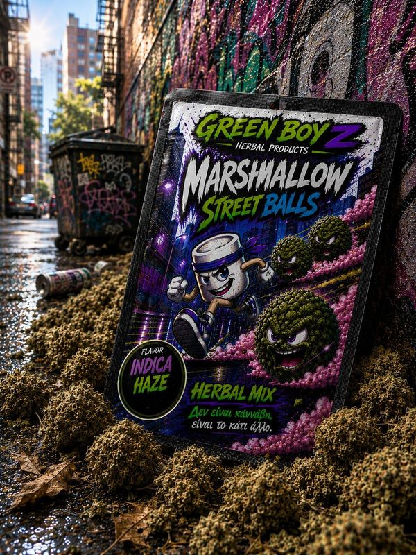 INDICA HAZE MARSHMELLO STREET BALLS (XTRA STRONG HERBAL MIX) 2gr INDICA HAZE MARSHMELLO STREET BALLS (XTRA STRONG HERBAL MIX) 2gr