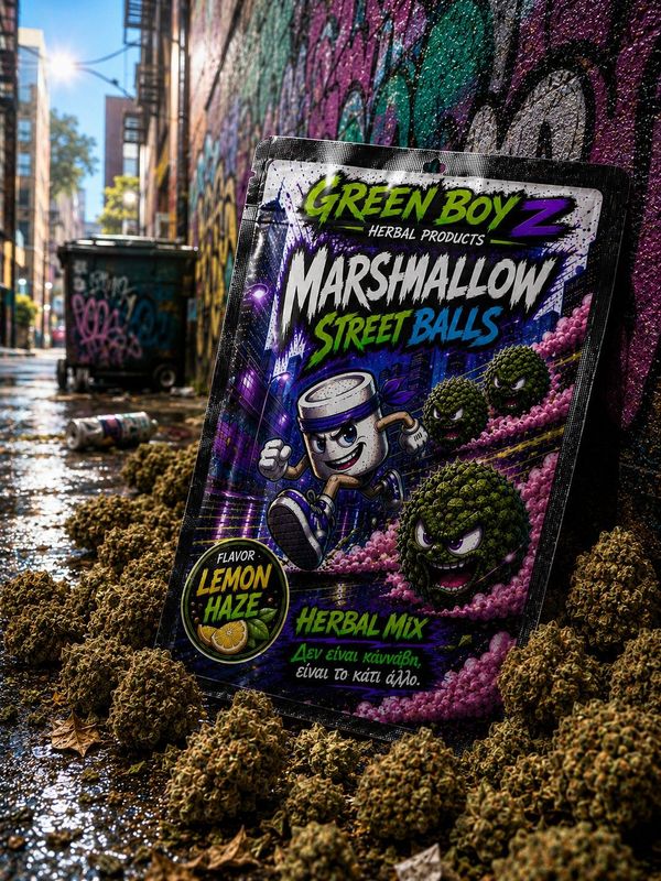 MARSHMELLO STREET BALLS LEMON HAZE (XTRA STRONG HERBAL MIX) 2gr MARSHMELLO STREET BALLS LEMON HAZE (XTRA STRONG HERBAL MIX) 2gr