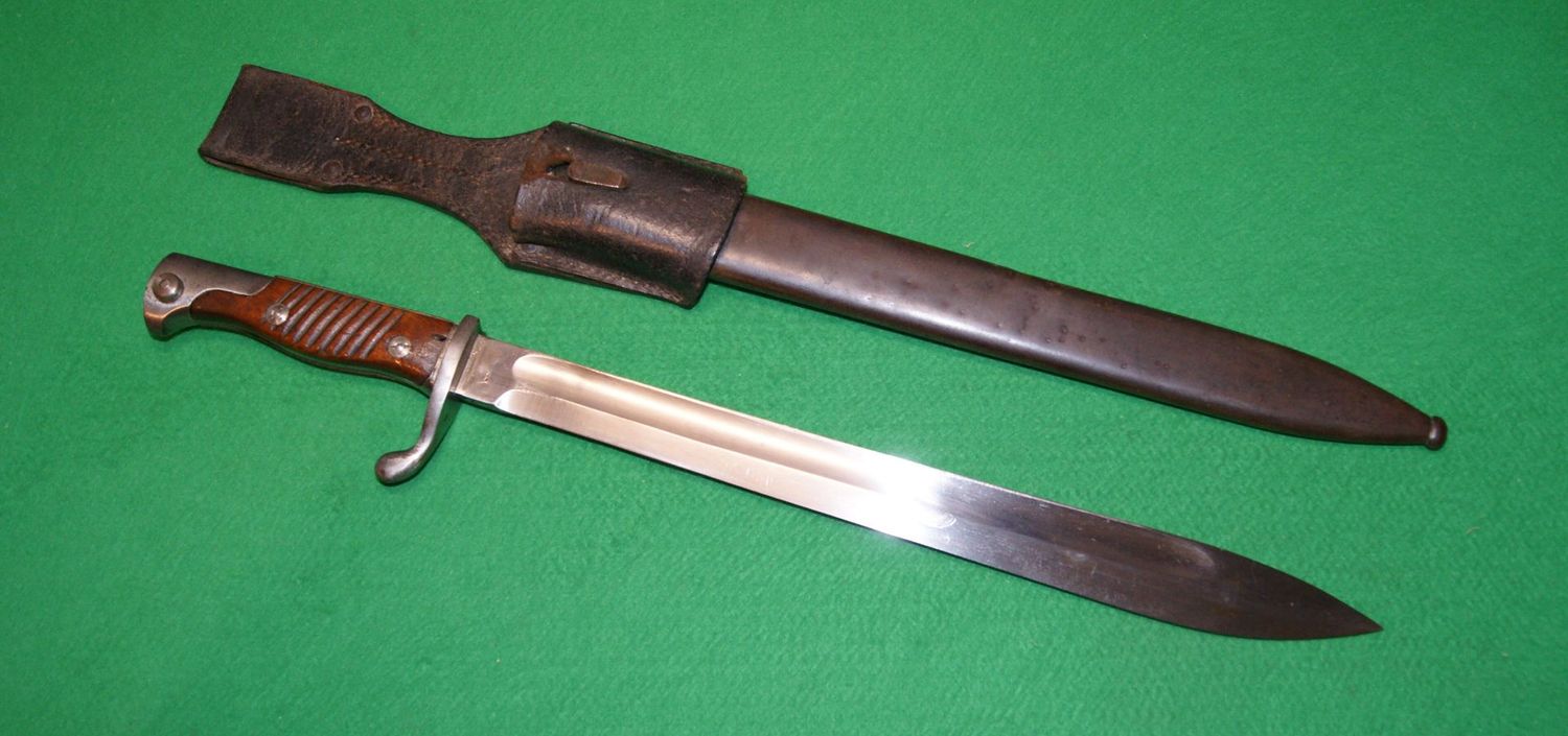 WWI Imperial German Mauser Butcher Bayonet dated 1916 WWI Imperial German Mauser Butcher Bayonet dated 1916