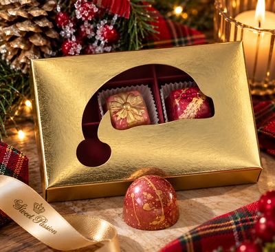Christmas Edition – Festliche Pralinenkunst von Sweet Passion 6 Pralinen