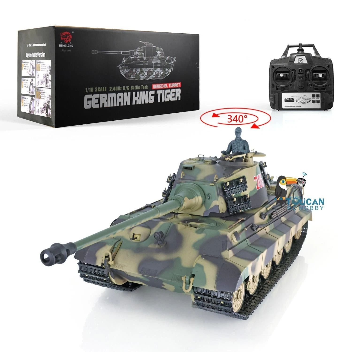 Ferngesteuerter RC Panzer - German Kind Tiger 3888A-1