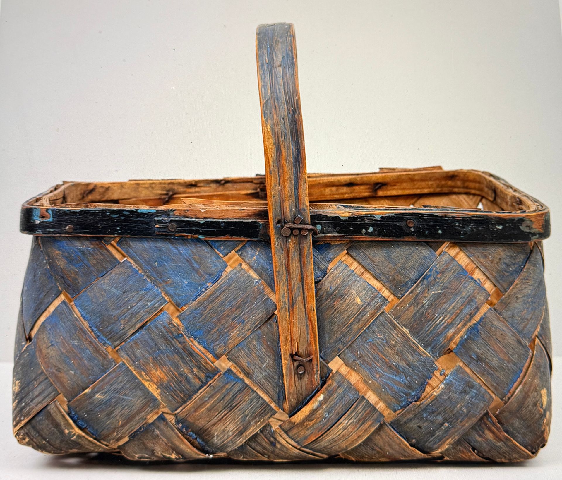 Blauer Korb um 1890
