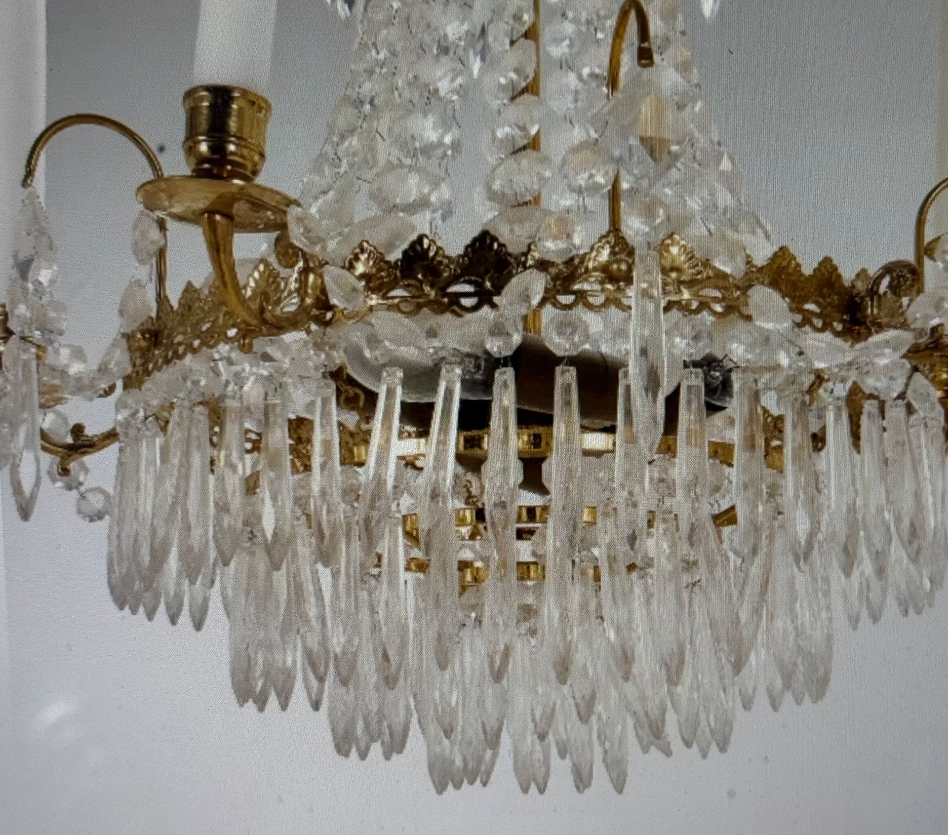 Kleiner Prismen-Kronleuchter