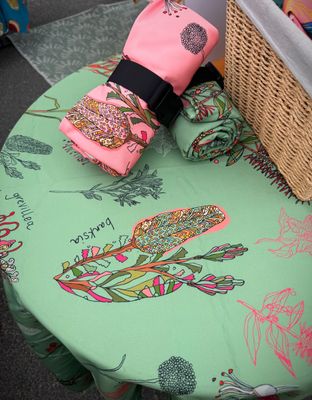 Stain &amp; UV resistant tablecloths in round