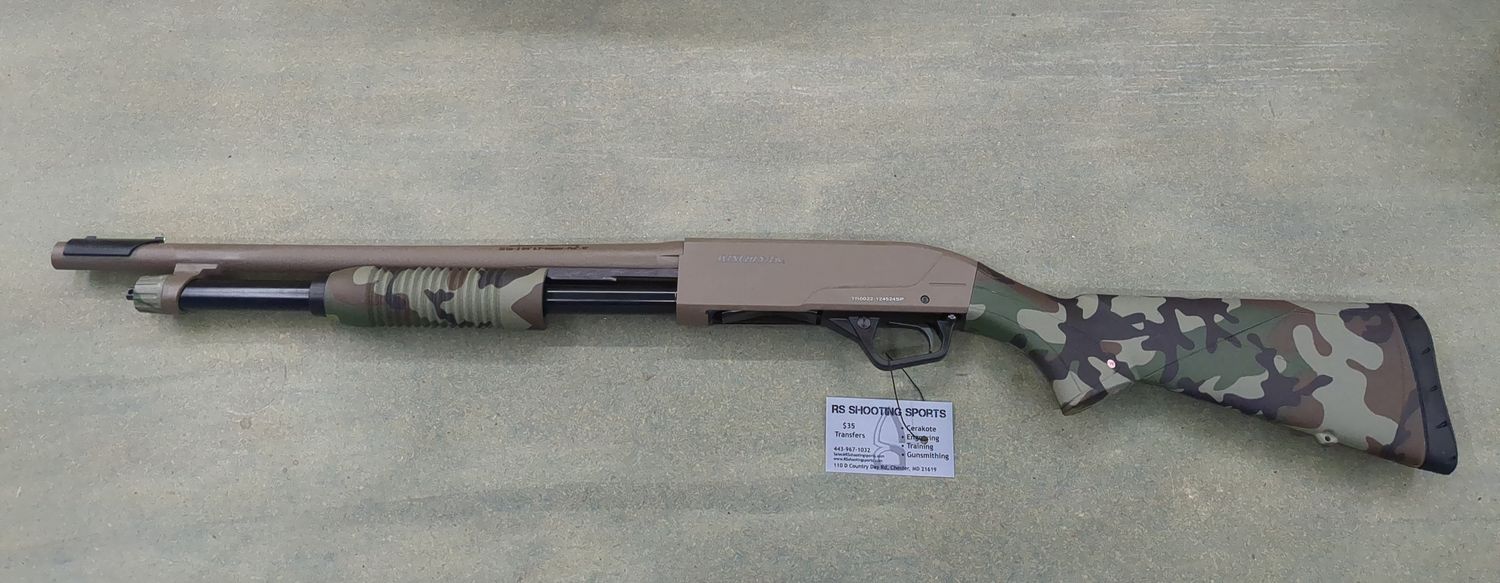 Winchester SXP Defender FDE 20 Gauge 3in Pump Action Shotgun - 18in - Camo