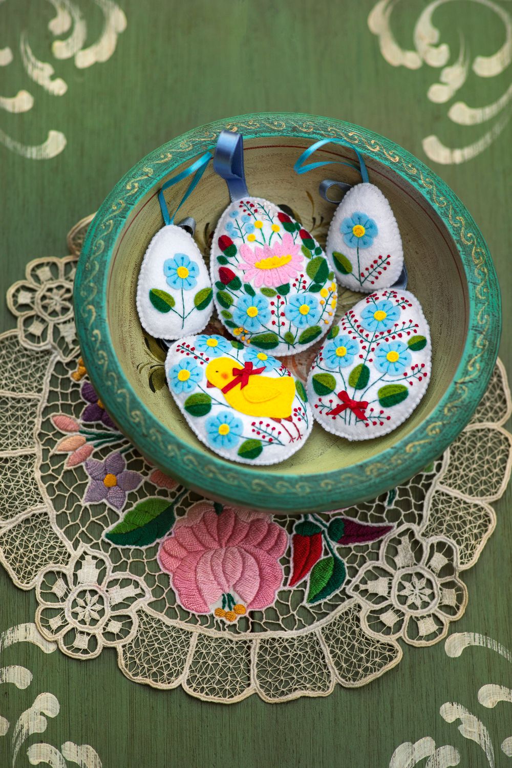 Easter Eggs handmade felt decoration