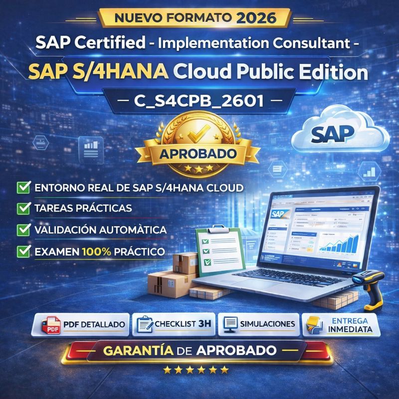 Preparación Examen Práctico Implementation Consultant - SAP S/4HANA Cloud Public C_S4CPB_2601