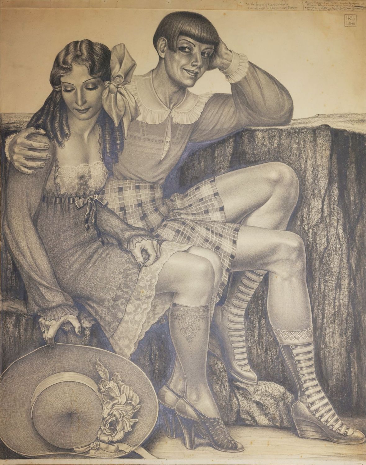 Schlegel, Herbert Rolf (1889-1972), Selbstporträt, 1946 Schlegel, Herbert Rolf (1889-1972), Selbstporträt, 1946