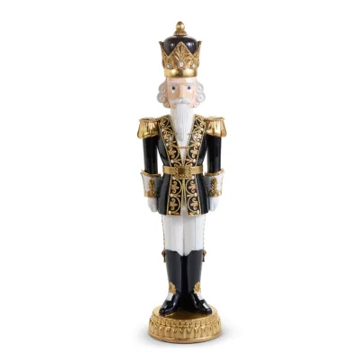 PRE-ORDER 36.5" Black and Gold Nutcracker Christmas Decor *SHIPS 9/2026* NEW 2026