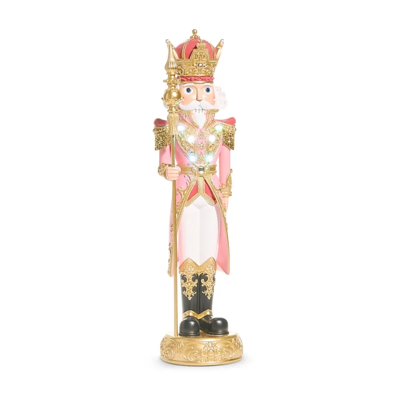 PRE-ORDER 20" Lighted Pink Nutcracker Christmas Decor *SHIPS 9/2026* NEW 2026