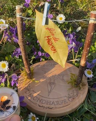 Mondharfe – Hexen-Wunschharfe aus Holz