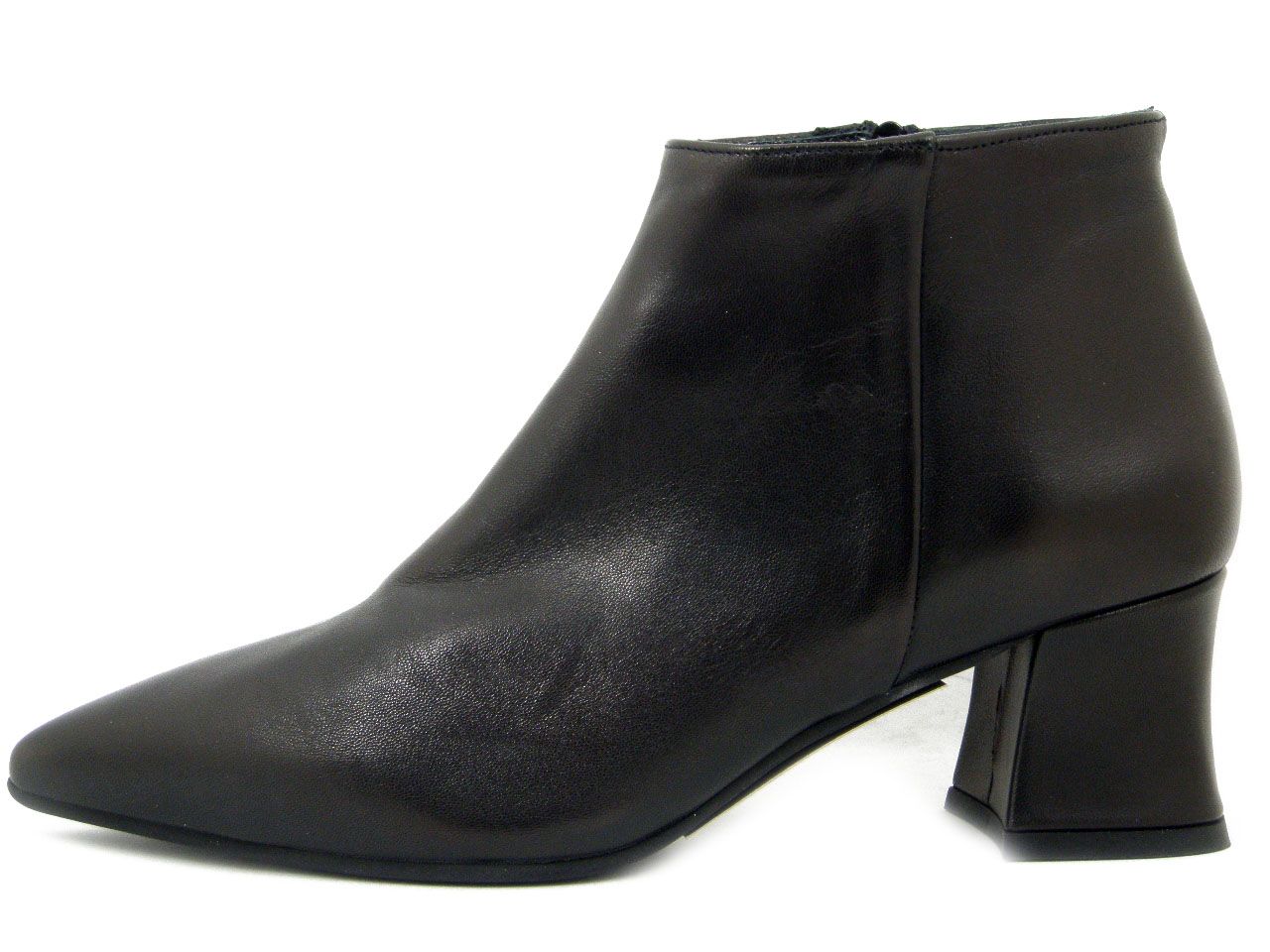 Tronchetti Donna in Pelle Nero, Tacco Medio 5 cm, VERNISSAGE - I4TZ Tronchetti Donna in Pelle Nero, Tacco Medio 5 cm, VERNISSAGE - I4TZ