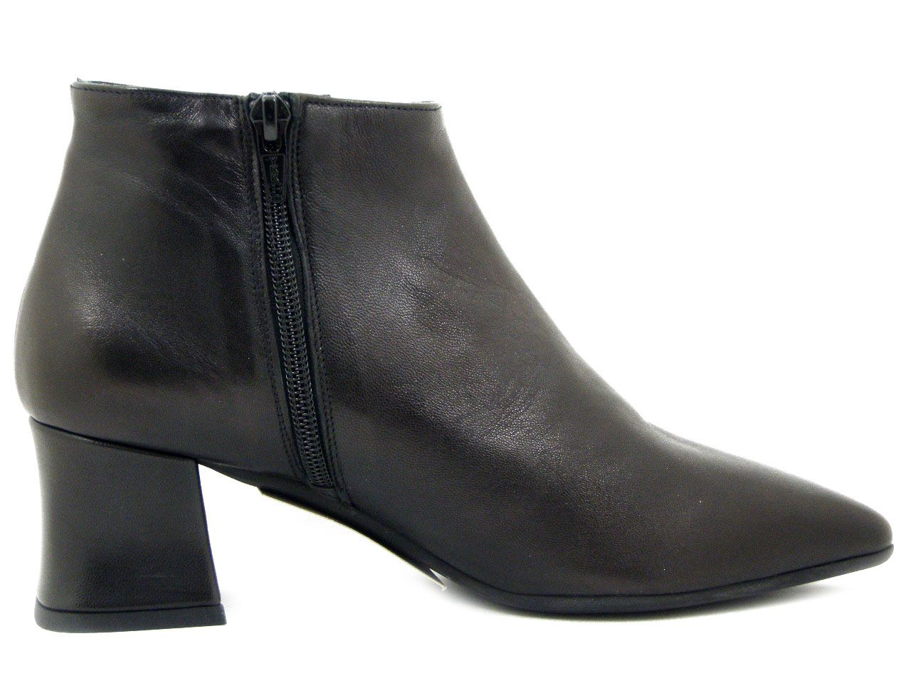 Tronchetti Donna in Pelle Nero, Tacco Medio 5 cm, VERNISSAGE - I4TZ