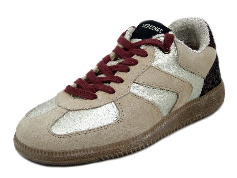 Sneakers Donna Beige con Glitter, VERBENAS - SORA13 Sneakers Donna Beige con Glitter, VERBENAS - SORA13