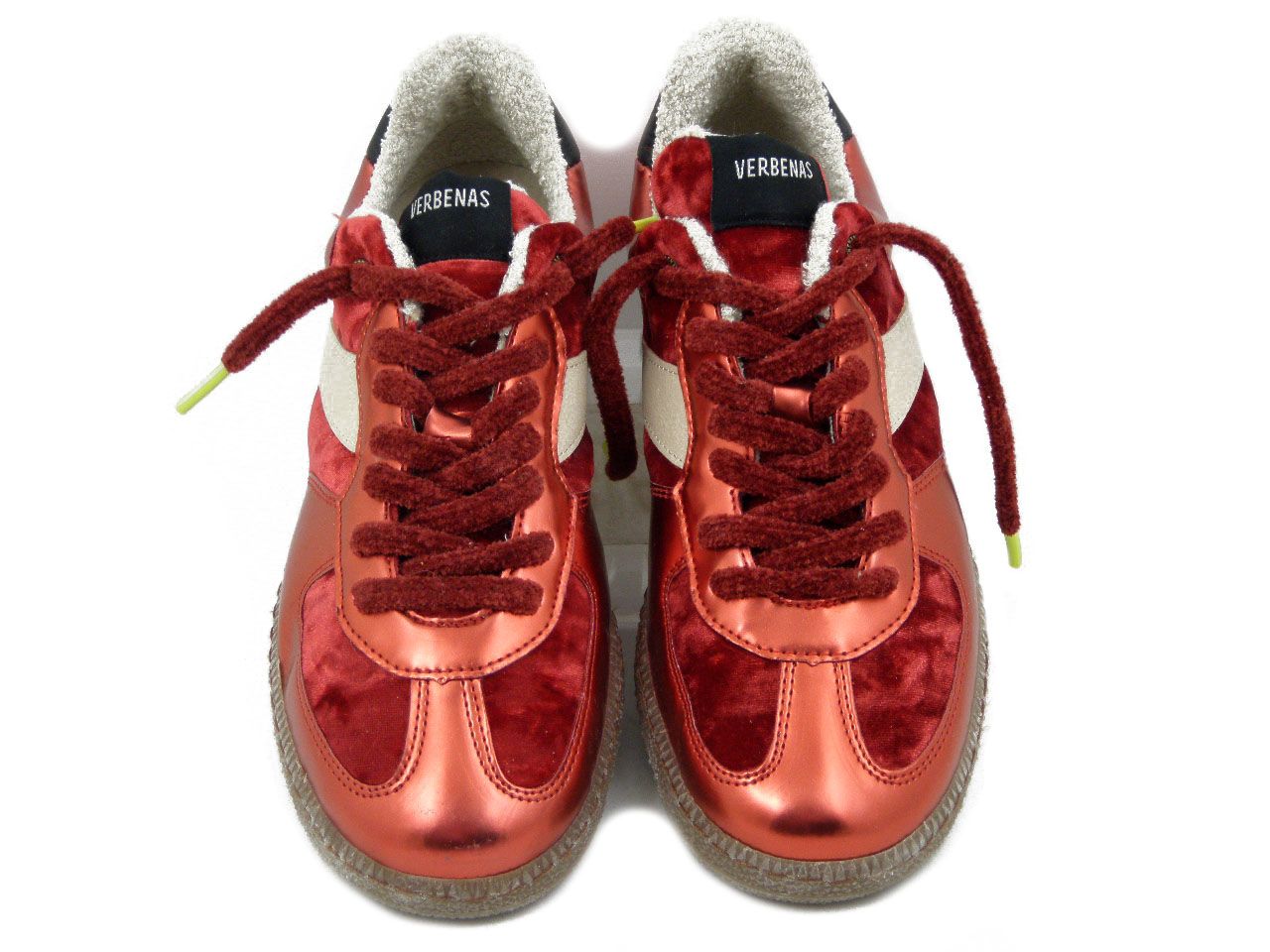 Sneakers Donna in Velluto Rosso, VERBENAS - SORA14