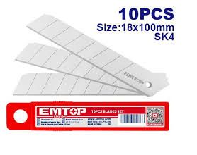 10 Pcs 18mm knife blades set