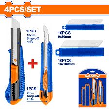 4 Pcs snap-off blade knife set 4 Pcs snap-off blade knife set