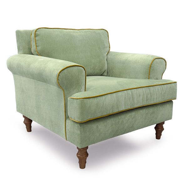 Faulkner Chair with Sapphire &amp; Ivy Fabric