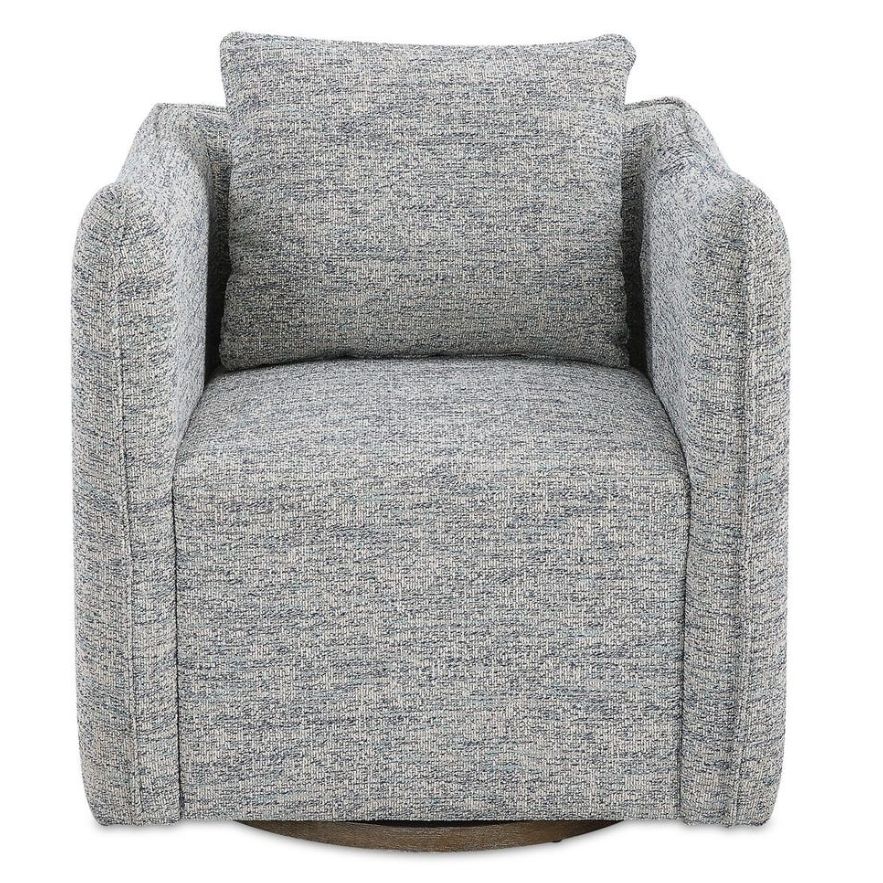 Corben Swivel Chair Blue 23820