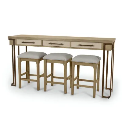 Rio Vista Console with 3 stools