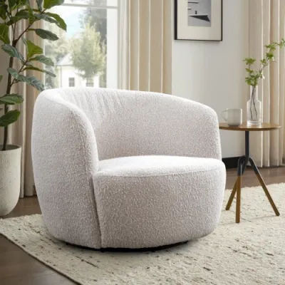 SCAR#912S-BLCT Swivel Barrel Chair