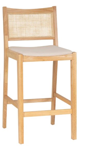 BEAUX NATURAL CANE BARSTOOL