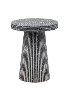 CAPIZ BLACK DESIGN SIDE TABLE