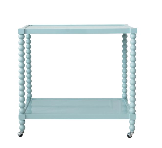 36"L x 34-1/4"H Wood 2-Tier Bar Cart, KD