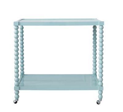 36"L x 34-1/4"H Wood 2-Tier Bar Cart, KD
