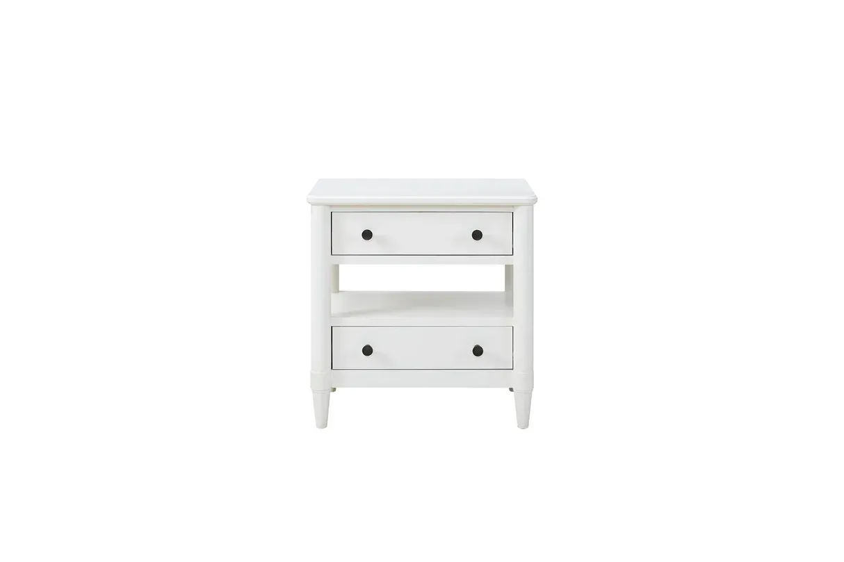 Citrus Heights Open Nightstand - White