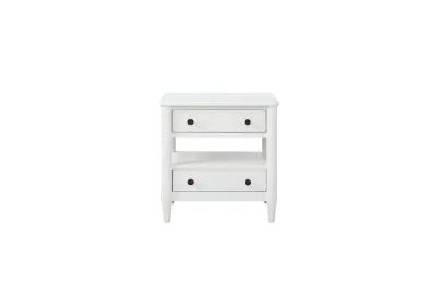 Citrus Heights Open Nightstand - White